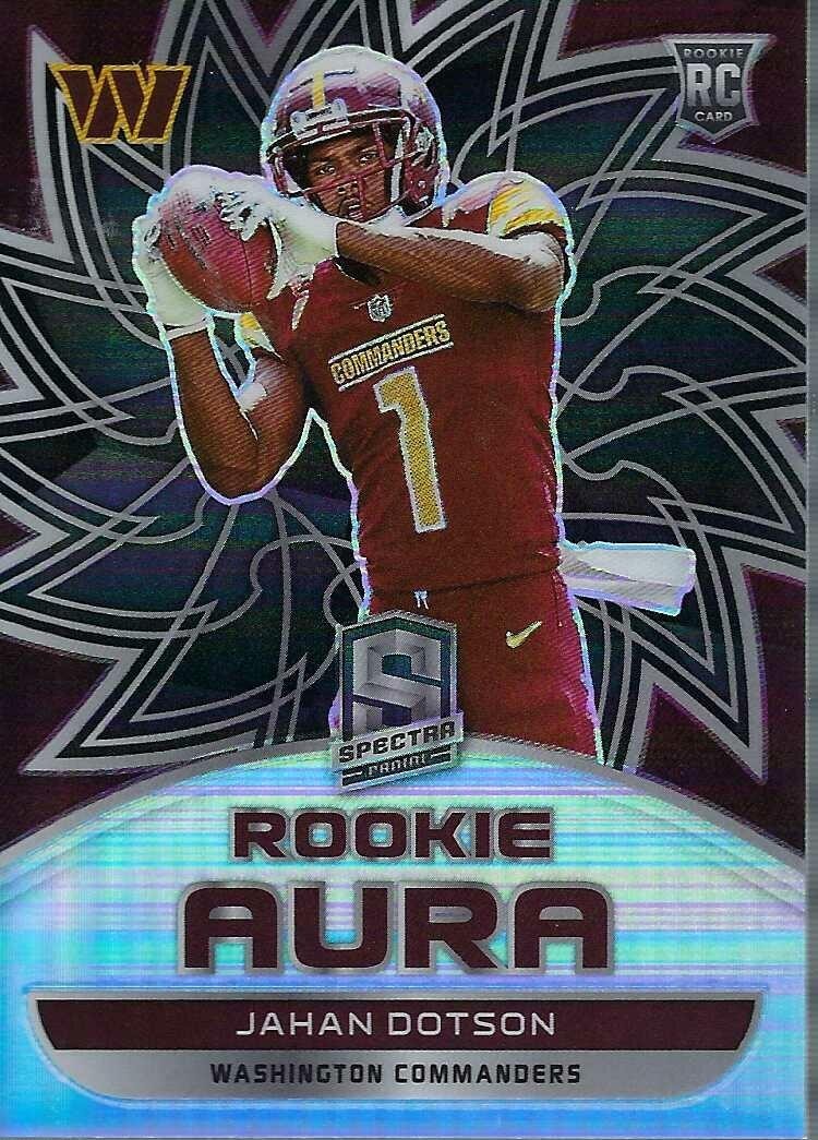2022 Panini Spectra Jahan Dotson Rookie Aura Celestial Prizm /99 #AUR-JDO
