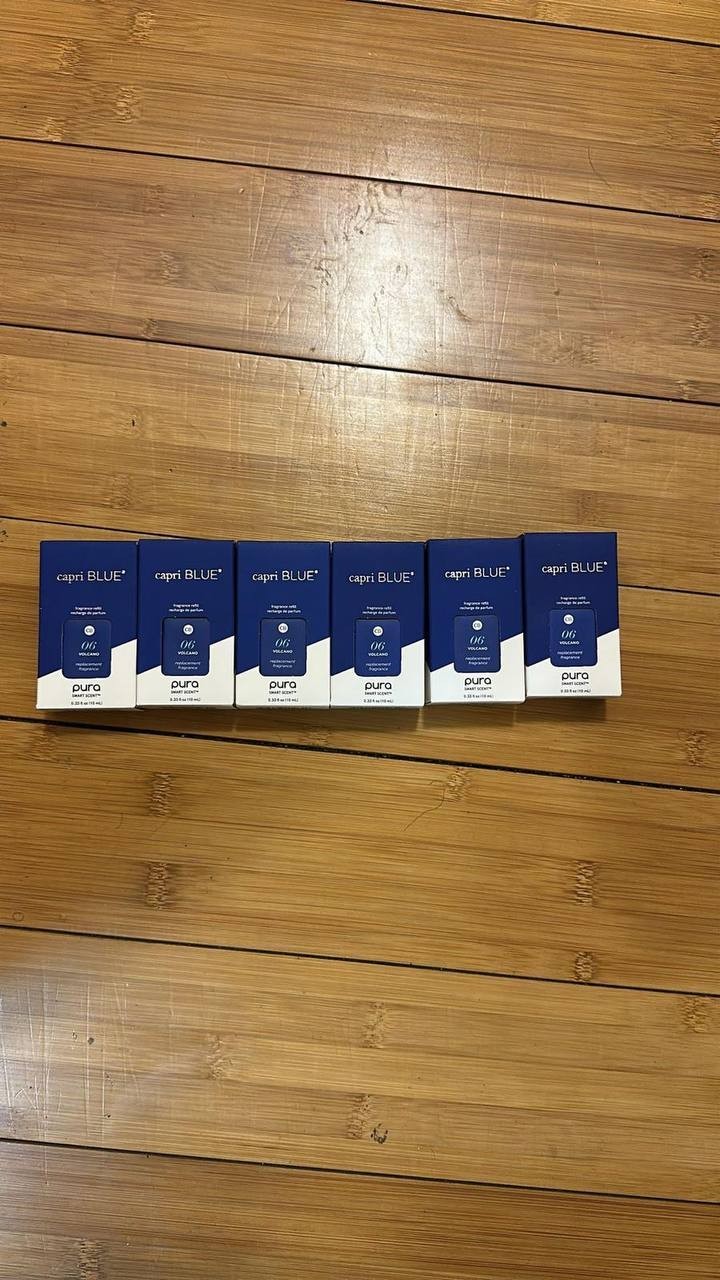 Pura Capri Blue Volcano Replacement Fragrance Refill - 6 PACK Pura Capri Blue Volcano Replacement Fragrance Refill - 6 PACK
