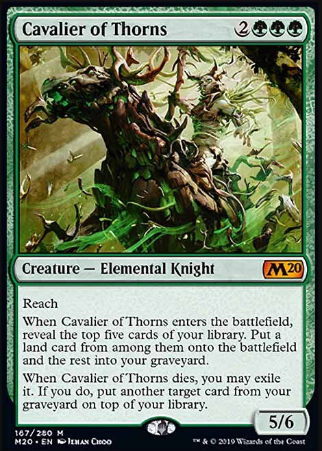 MTG Magic the Gathering Cavalier of Thorns (167/357) Core Set 2020 LP