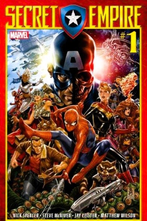 SECRET EMPIRE #1 GIANT (2017) MARK BROOKS 1st print CARDSTOCK ~ UNREAD NM
