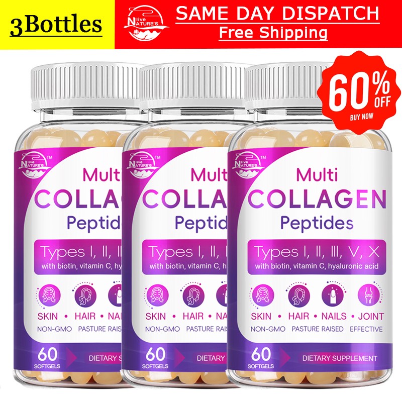 Multi Collagen Supplement Hyaluronic Acid,Vitamin C,Biotin, Skin Health 180PCS Multi Collagen Supplement Hyaluronic Acid,Vitamin C,Biotin, Skin Health 180PCS