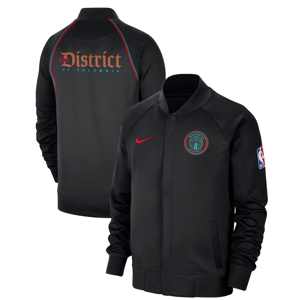 Washington Wizards Nike 23/24 City Edition Showtime Men\'s XXL-Tall Black Jacket