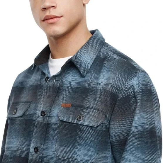 Orvis Men’s Flannel Shirt Regular Fit Heavyweight Cotton Plaid Blue Size L Orvis Men’s Flannel Shirt Regular Fit Heavyweight Cotton Plaid Blue Size L