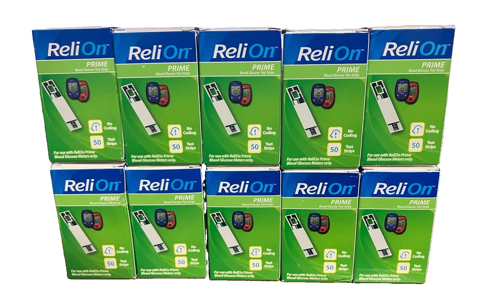 500 ReliOn Prime Test Strips~Fresh Dated~10/27+~$49.97~($10/Per 100)~FR SHIP