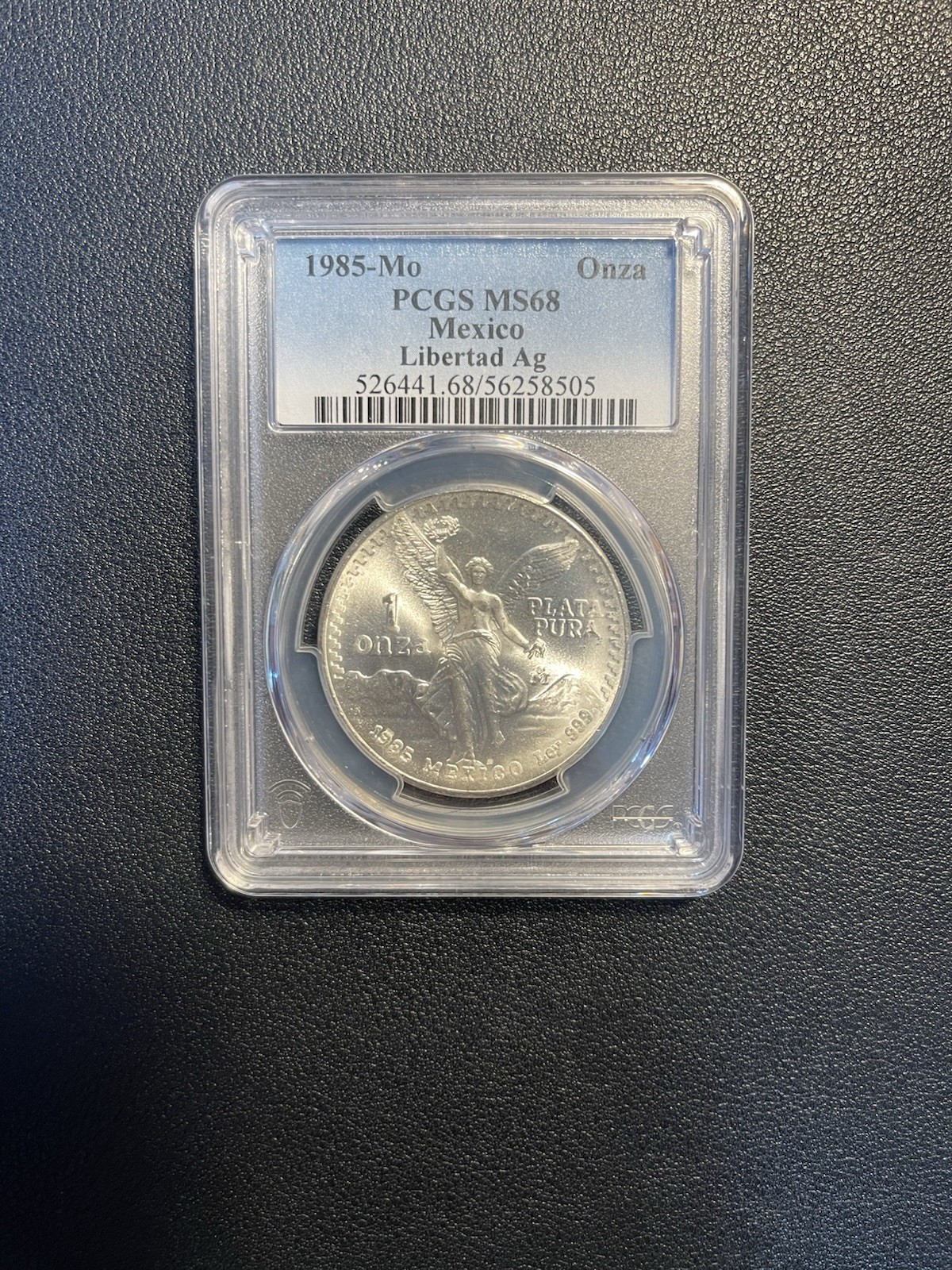 1985 1oz Silver Mexican Libertad Coin PCGS MS68. Only 27 Coins Graded Higher 🔥