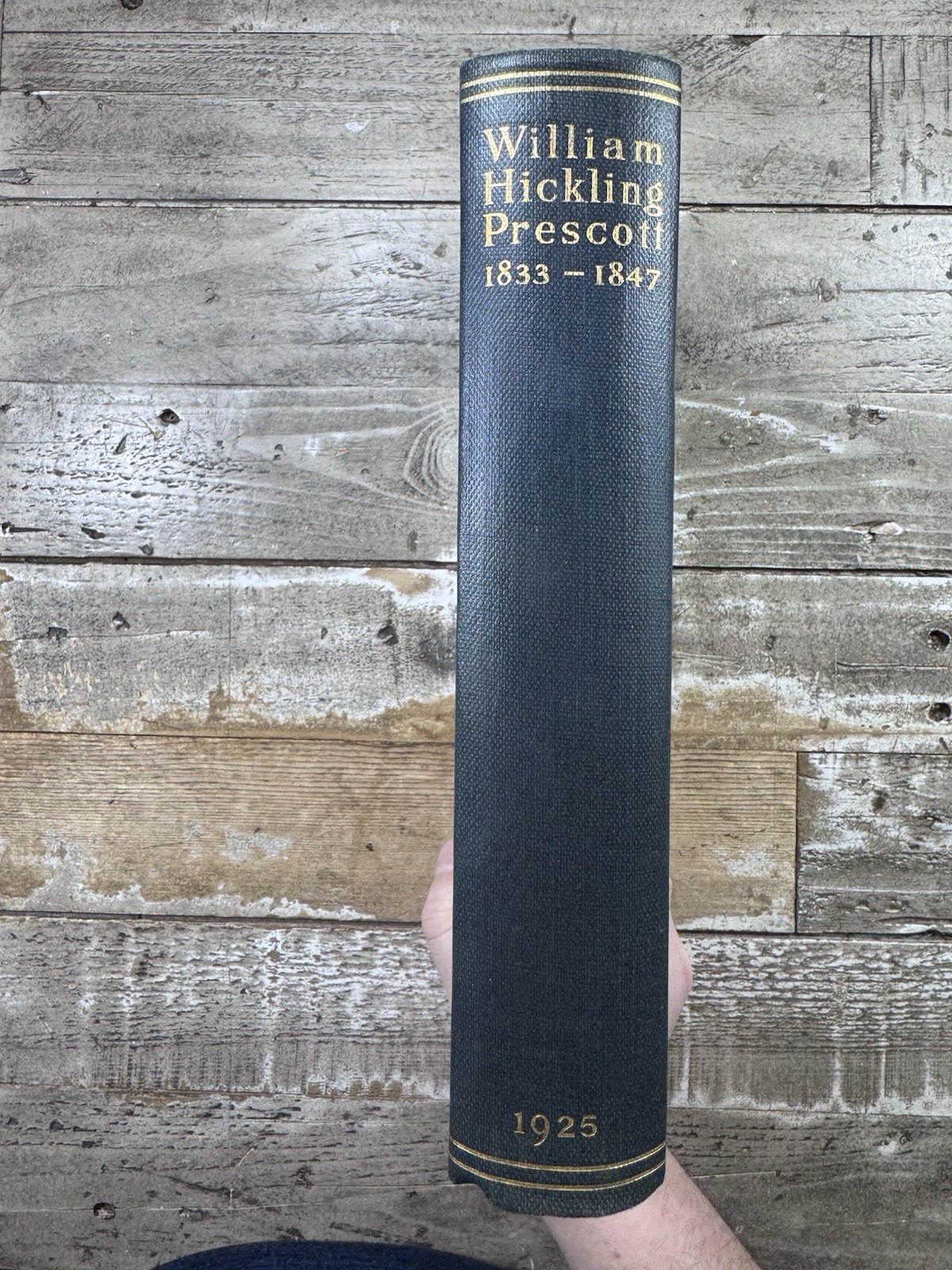 1925 Antique History Book “Correspondence of William Hickling Prescott”