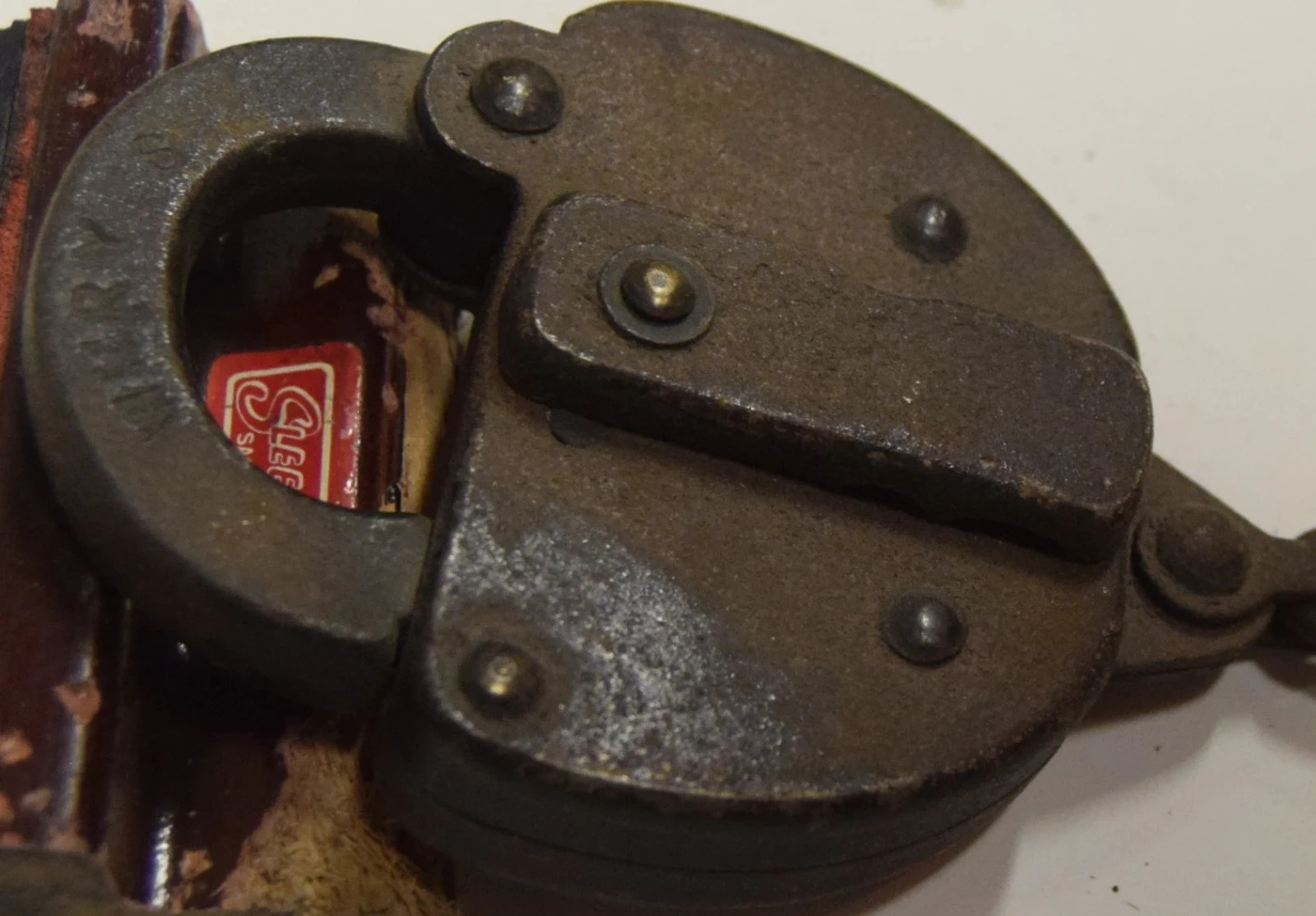 Vintage Obsolete Western Maryland Ry Switch Padlock Marked: WM Ry Vintage Obsolete Western Maryland Ry Switch Padlock Marked: WM Ry