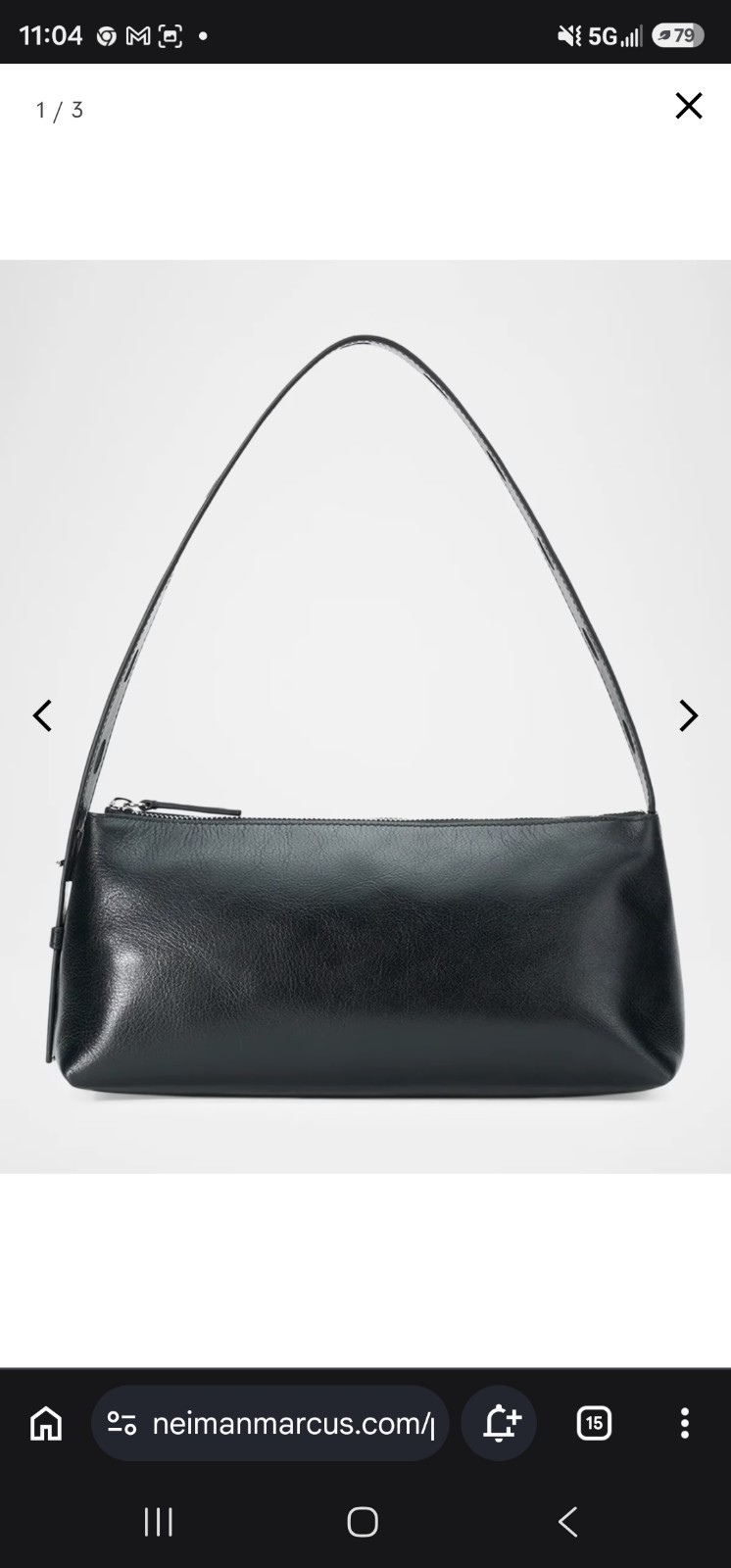 STAUD Strada Shoulder Bag In Black Leather Nwt And Dustbag Marp $350 STAUD Strada Shoulder Bag In Black Leather Nwt And Dustbag Marp $350