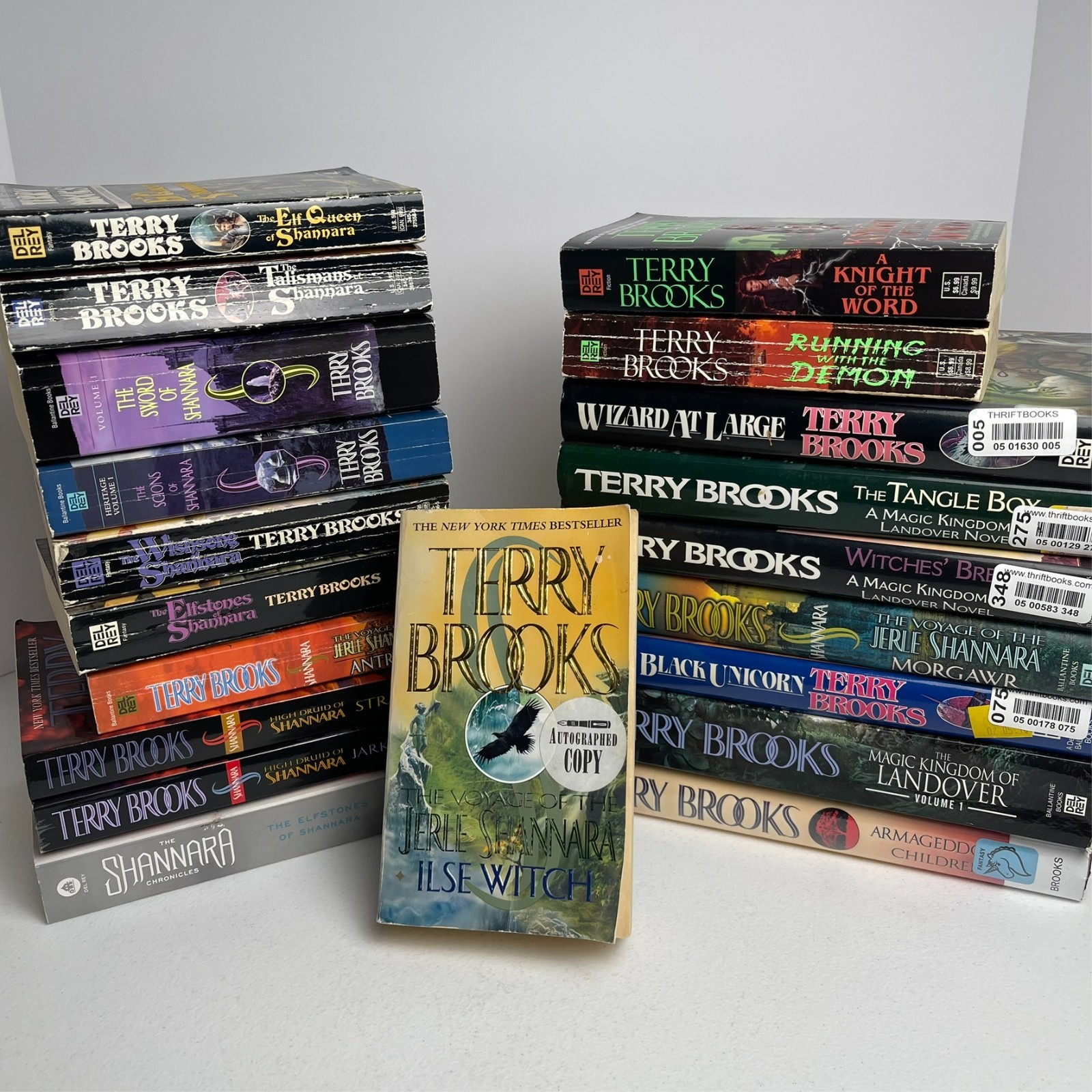 Massive Terry Brooks Lot - VTG to Modern (20 Books) with an autograph