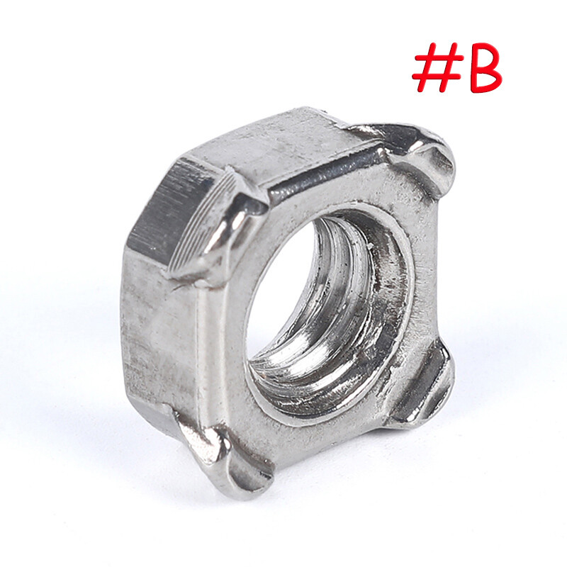 Weld Nuts Square Metric Thread Welding M3 M4 M5 M6 M8 M10 304 Stainless Steel