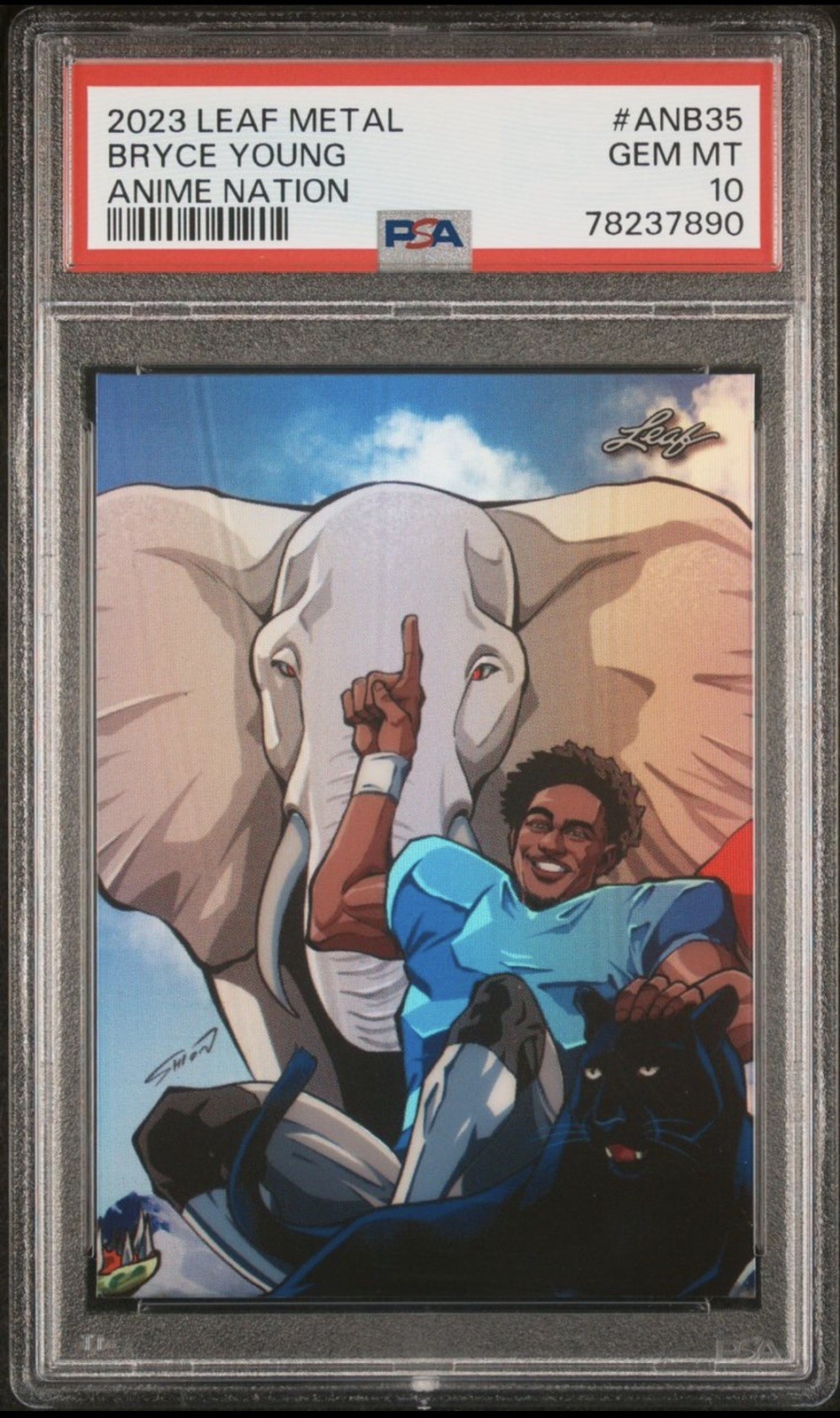 Bryce Young 2023 Leaf Metal Anime Nation /207 Rookie Card PSA 10 RARE POP 6 Bryce Young 2023 Leaf Metal Anime Nation /207 Rookie Card PSA 10 RARE POP 6