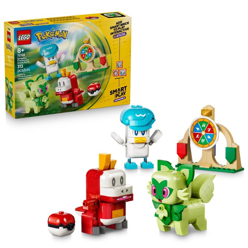 LEGO Pokémon SMART Play: Sprigatito, Fuecoco and Quaxly - 72158🎁Kids