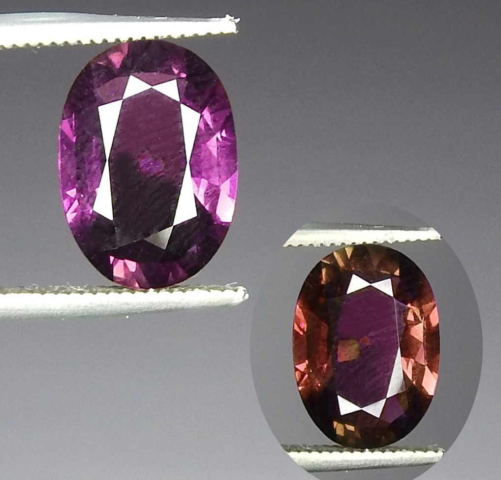 BEST 3.3ct VVS Color Change Tourmaline Natural Earth Mined Unheated Faceted Oval