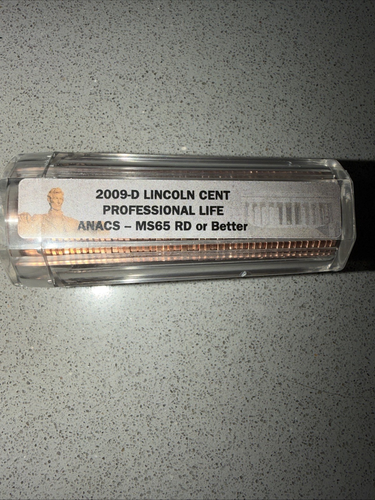 2009-D Lincoln Cent *Professional Life* graded ANACS MS65 Or Better Sealed Roll