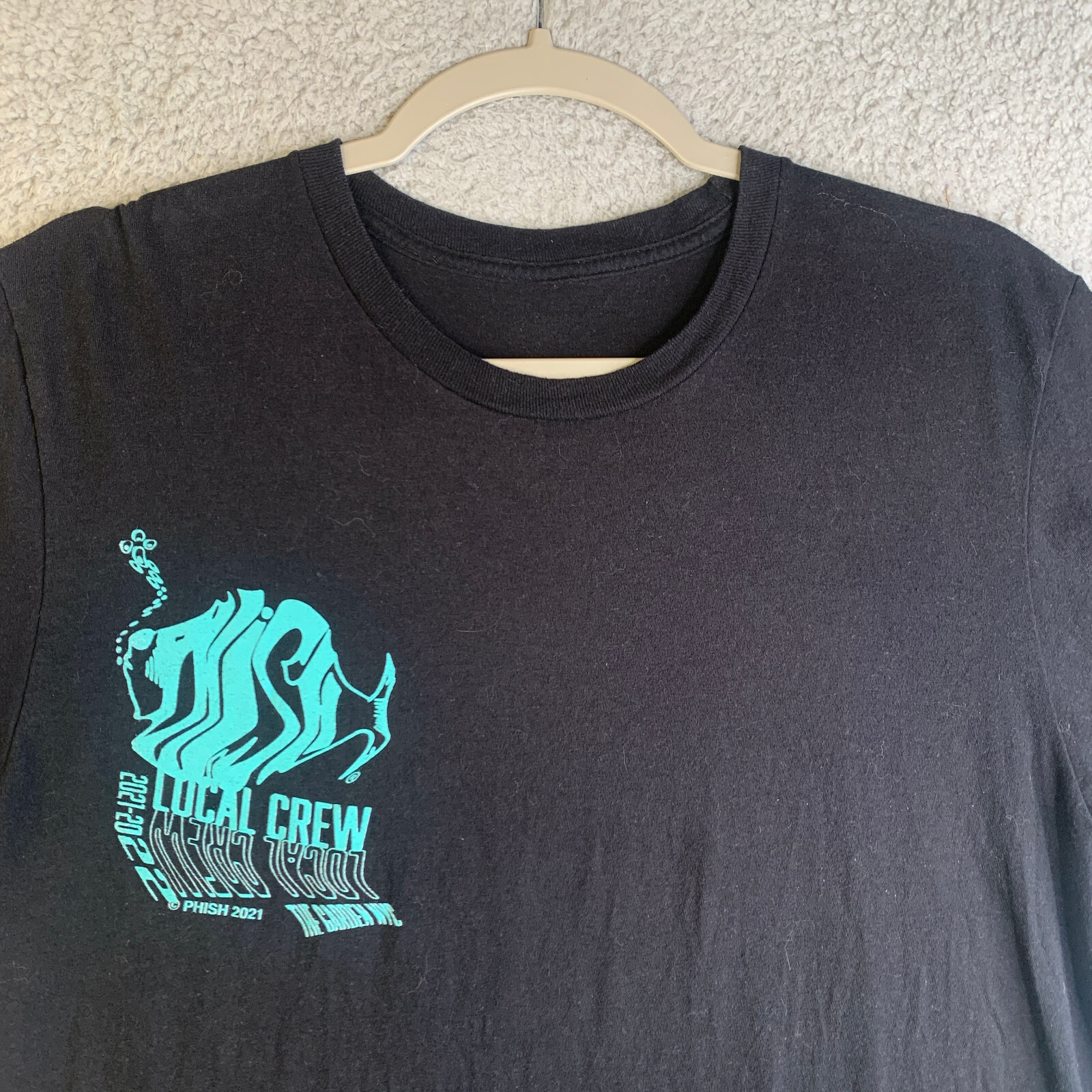 Phish Local Crew T-shirt Mens Small Madison Square Garden NYC Black 2012-2022 S