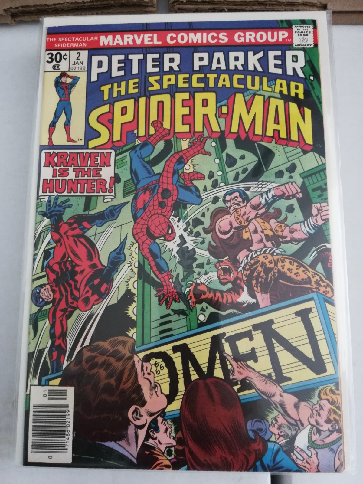 SPECTACULAR SPIDER-MAN #2 Very Fine Newsstand MARVEL COMICS Peter Parker SPECTACULAR SPIDER-MAN #2 Very Fine Newsstand MARVEL COMICS Peter Parker