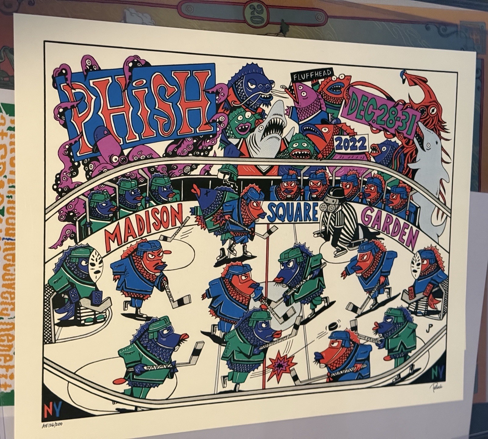 Phish Jim Pollock NYE LE Poster Print MSG NYC 2022-2023 New York City Phish Jim Pollock NYE LE Poster Print MSG NYC 2022-2023 New York City