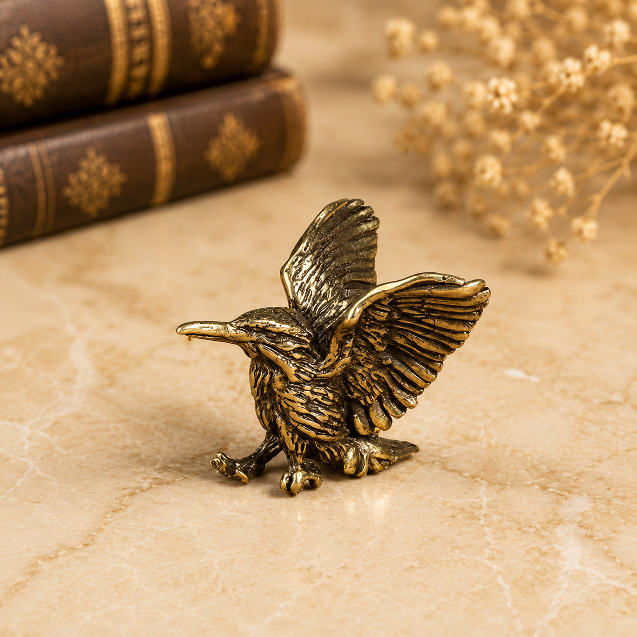 Mini Vintage Brass Hummingbird Statue Ornament Animal Collectible Bird Watcher Mini Vintage Brass Hummingbird Statue Ornament Animal Collectible Bird Watcher