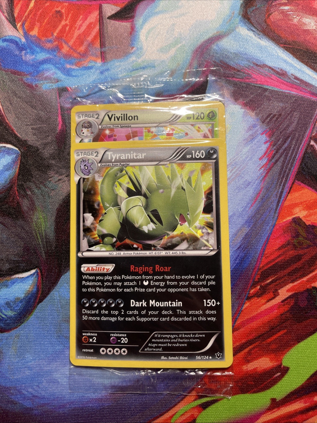 Tyranitar - (Cosmos Holo) 056/124 (Sealed) Miscellaneous Cards & Products Holo