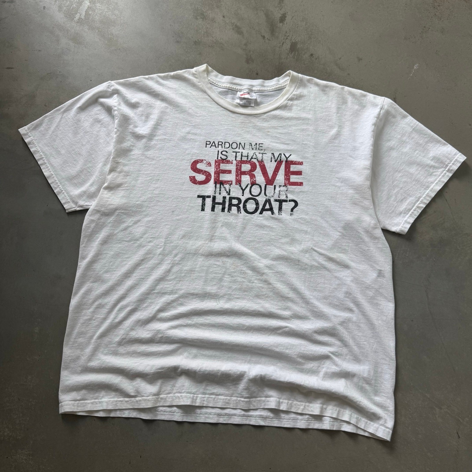 Vintage 90’s Nike Pardon Me Pete Sampras Tennis Obscure Rare T-shirt Size XL Vintage 90’s Nike Pardon Me Pete Sampras Tennis Obscure Rare T-shirt Size XL
