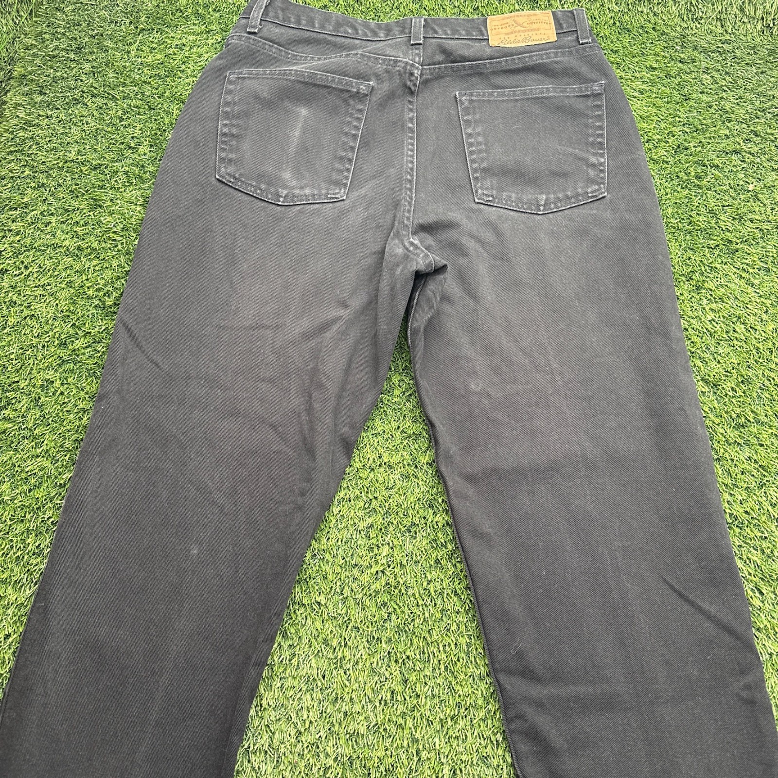 Vintage 90s Eddie Bauer Relaxed Baggy Jeans Mens 32x30 Black Denim Vintage 90s Eddie Bauer Relaxed Baggy Jeans Mens 32x30 Black Denim