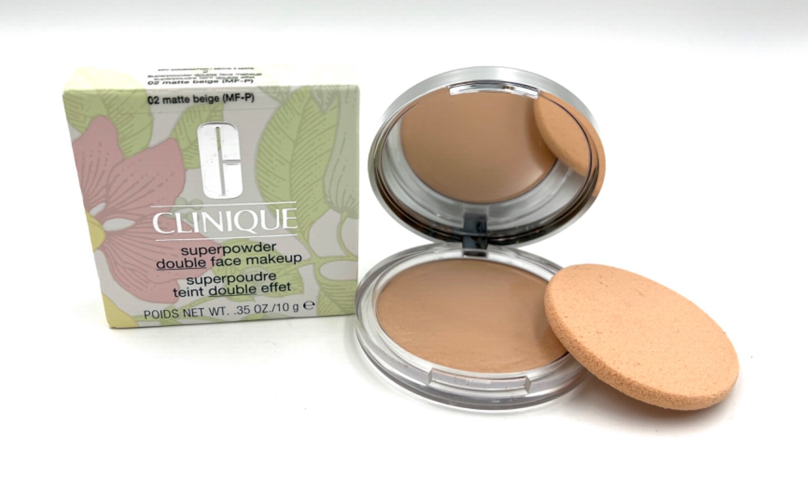 New in Box Clinique Superpowder Double Face Makeup ~ 02 Matte Beige ~ Full Size