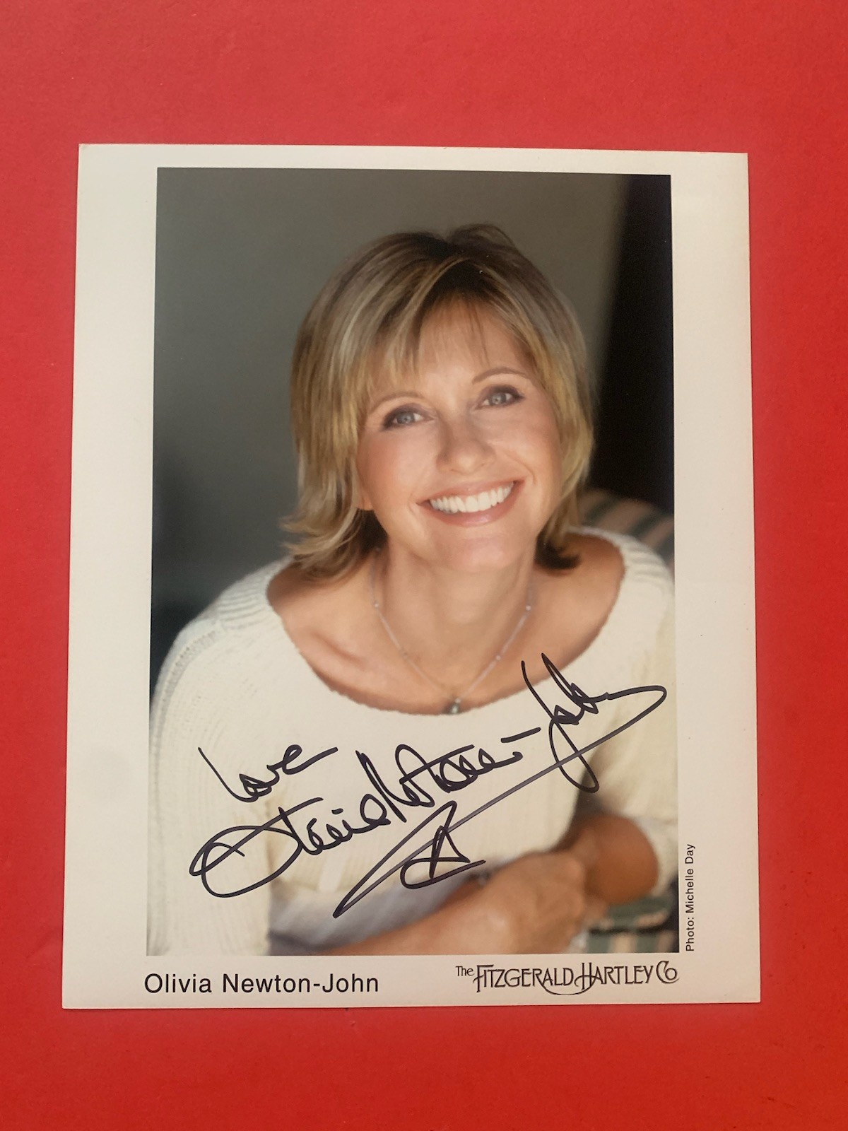 Olivia Newton-John Hand Signed 8 x 10 Publicity Photo