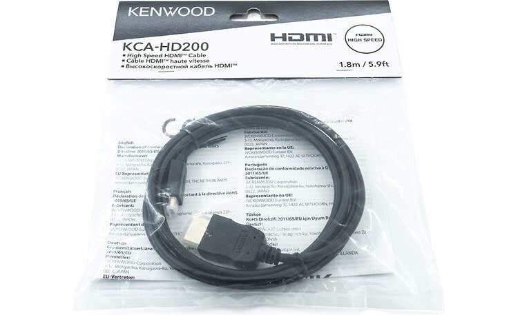 NEW Authentic Kenwood KCA-HD200 HDMI (Type-A) to micro HDMI (Type-D) Cable, 5.9\' NEW Authentic Kenwood KCA-HD200 HDMI (Type-A) to micro HDMI (Type-D) Cable, 5.9\'