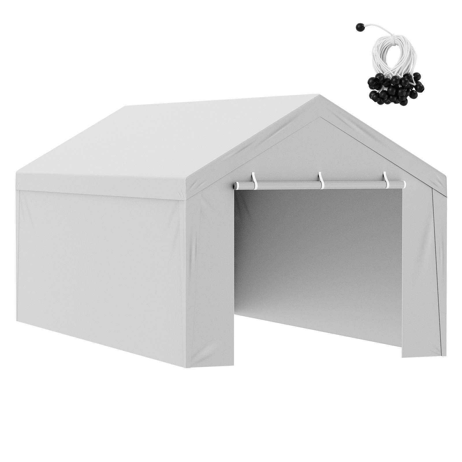 Heavy-Duty Waterproof Canopy Cover for 10x20 ft Carport Replacement
