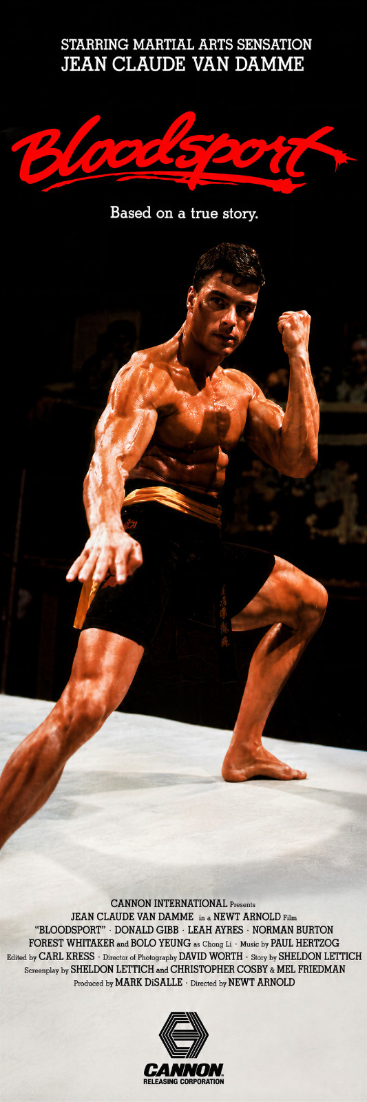 GIANT 2’X6’ VINYL BANNER - BLOODSPORT JEAN CLAUDE VAN DAMME