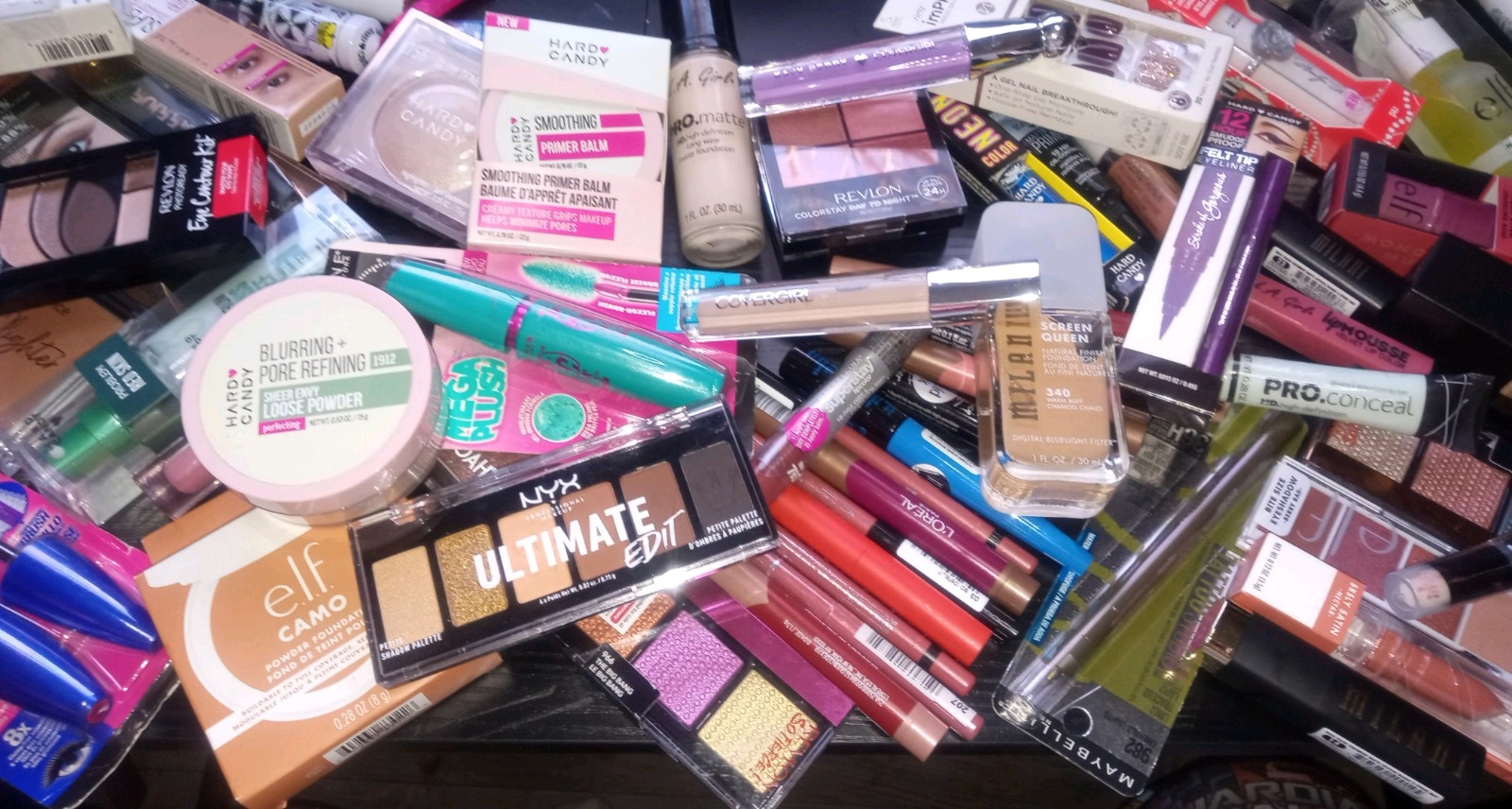 200 Pc Mixed Makeup/Tools Wholesale Lot CoverGirl, Maybelline, L'Oreal READ