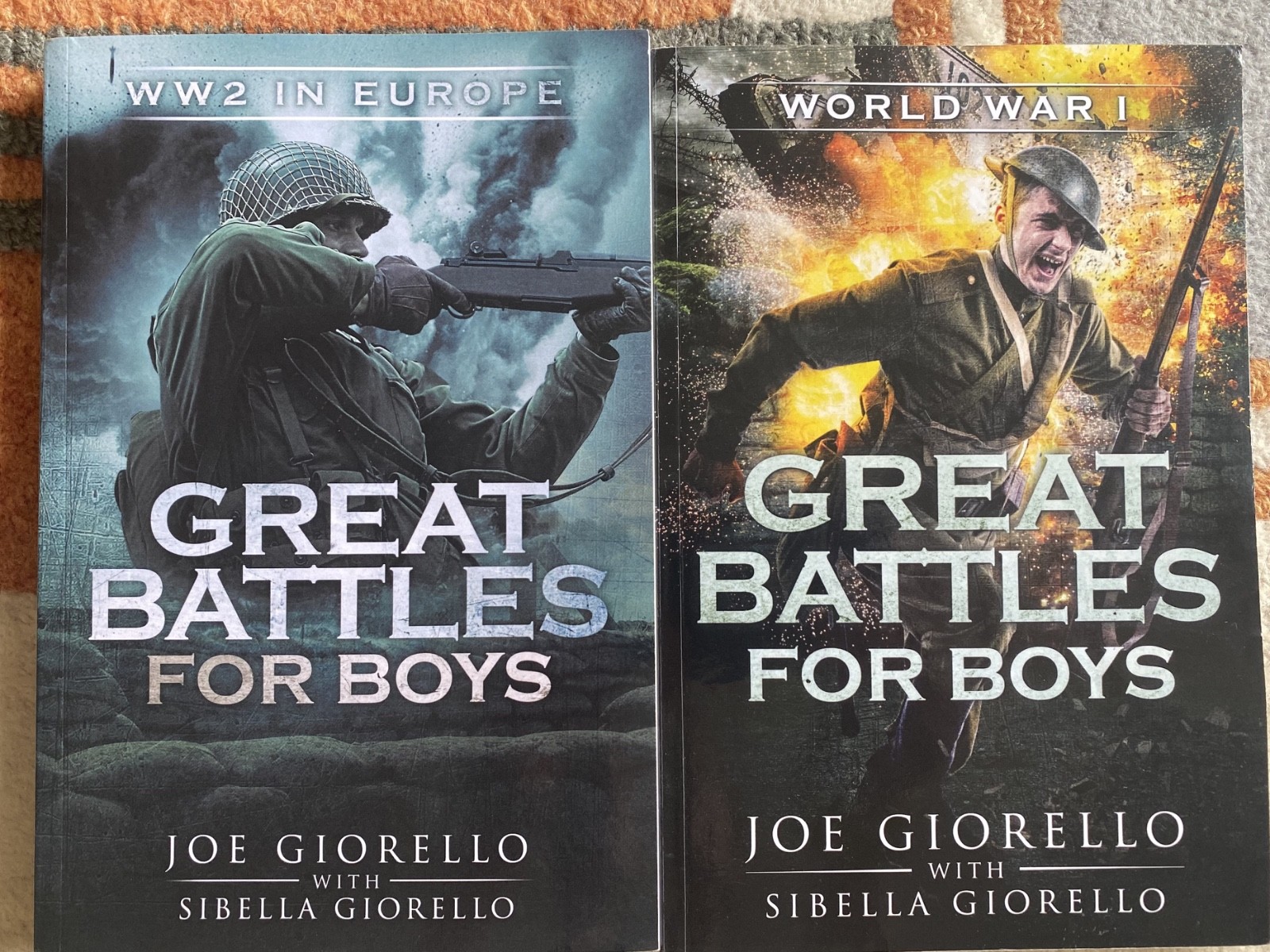 Great Battles for Boys WWI & WW2 Europe Joe Giorello Paperback Book Lot 2 Great Battles for Boys WWI & WW2 Europe Joe Giorello Paperback Book Lot 2