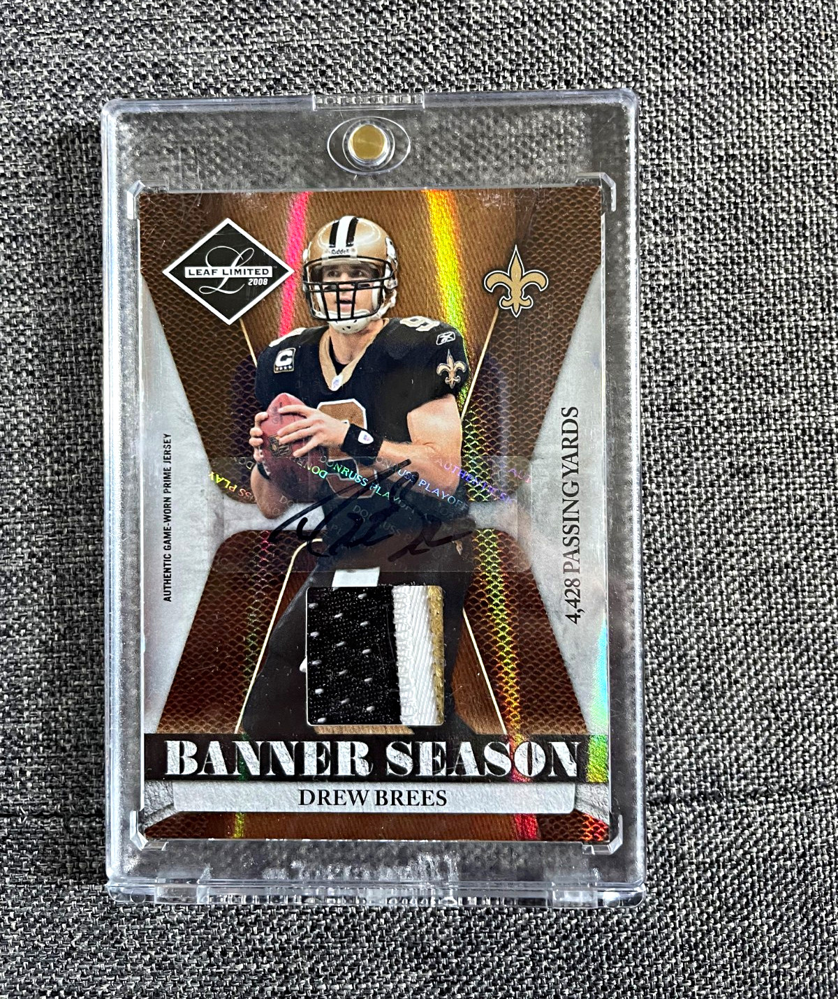 2008 Leaf Limited - Banner Season Drew Brees #4-428 Saints Football (MEM) 2008 Leaf Limited - Banner Season Drew Brees #4-428 Saints Football (MEM)