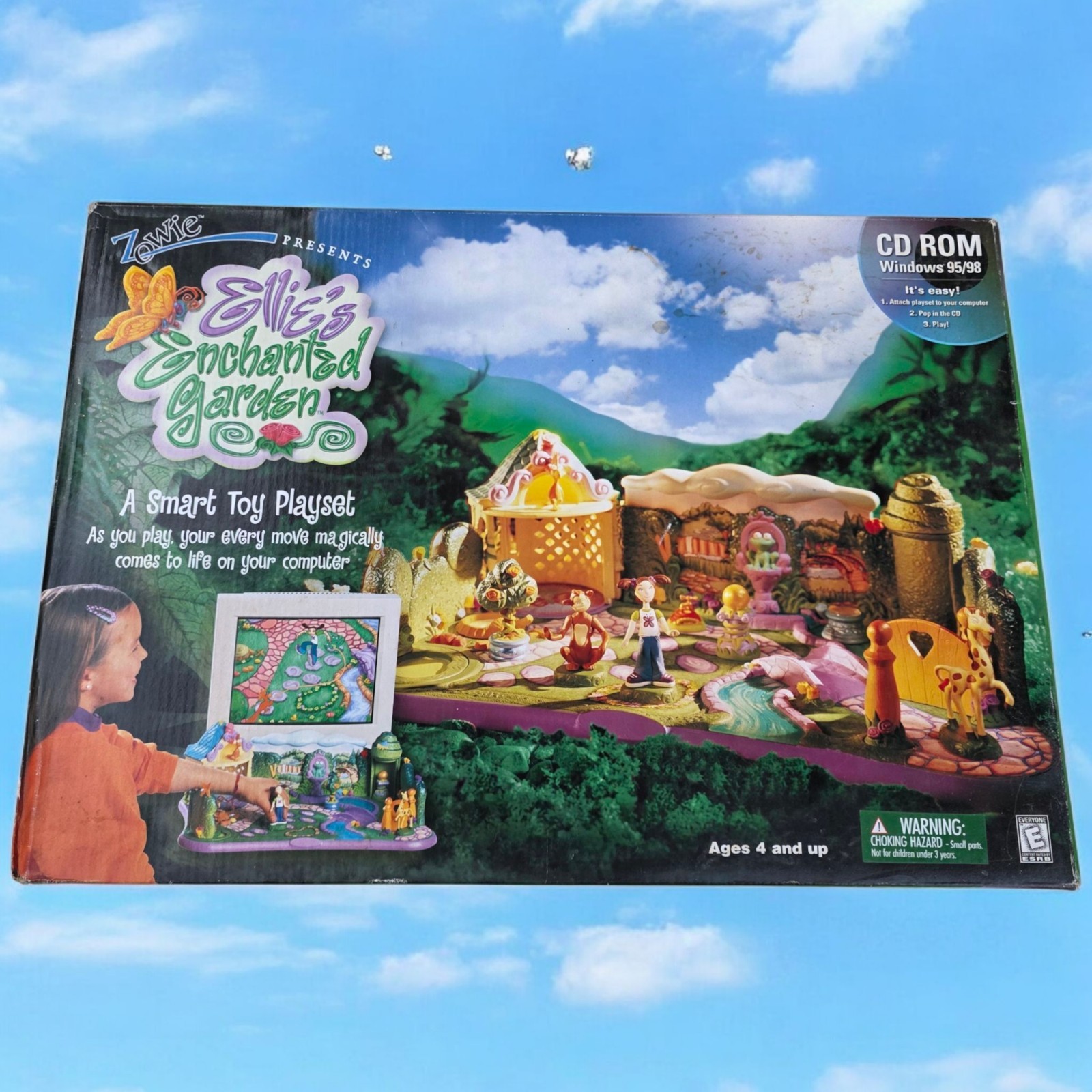 NEW RARE Vintage 1999 Ellie\'s Enchanted Garden CD ROM Smart Toy Playset by Zowie