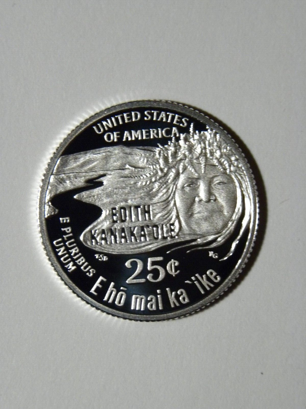 2023 S SILVER GEM PROOF Edith Kanaka\'ole QUARTER .999 SILVER 