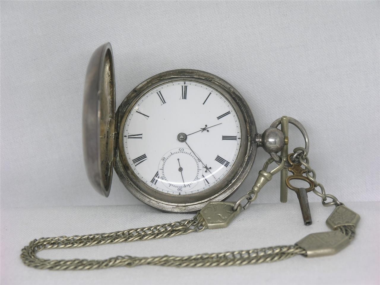 1863 WALTHAM CIVIL WAR 18 SIZE WM ELLERY WATCH, SAME GIVEN TO ABRAHAM LINCOLN