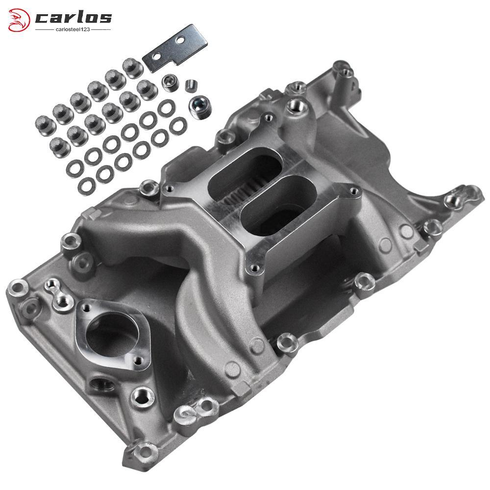 Fit Mopar LA 318 340 360 Aluminum Intake Manifold 4-Barrel Carb Non-Magnum Fit Mopar LA 318 340 360 Aluminum Intake Manifold 4-Barrel Carb Non-Magnum