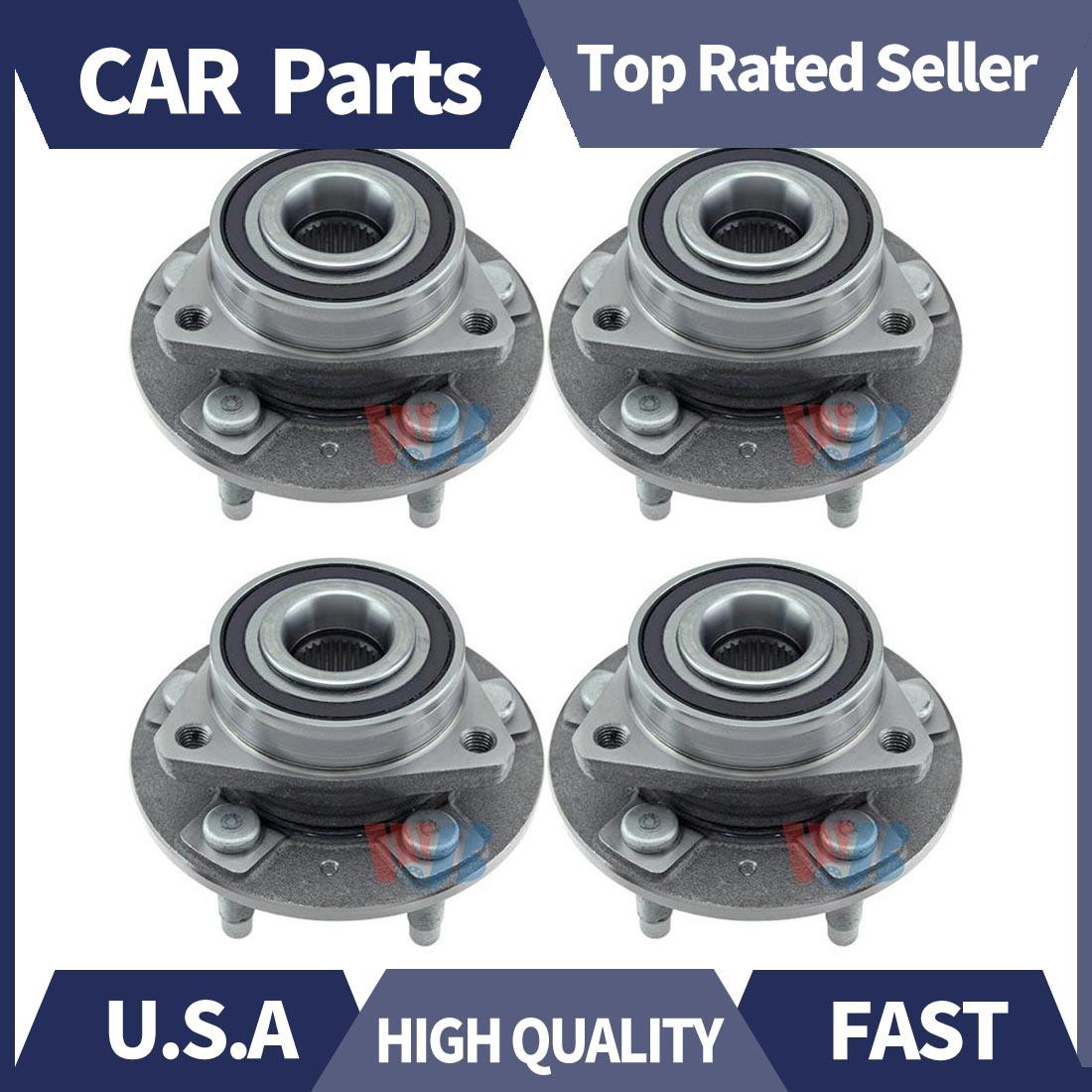 4x WJB Front Rear Wheel Bearing and Hub Assembly For Chevrolet Camaro 2010 2015