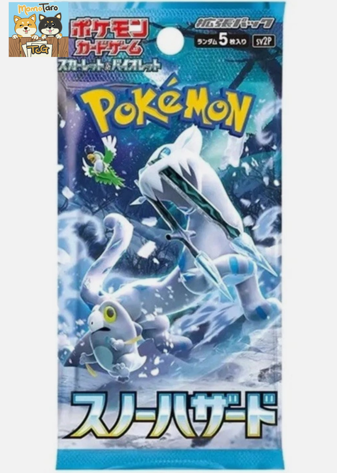 1x Pokémon Snow Hazard Booster Pack SV2P Japanese Factory Sealed - US Seller