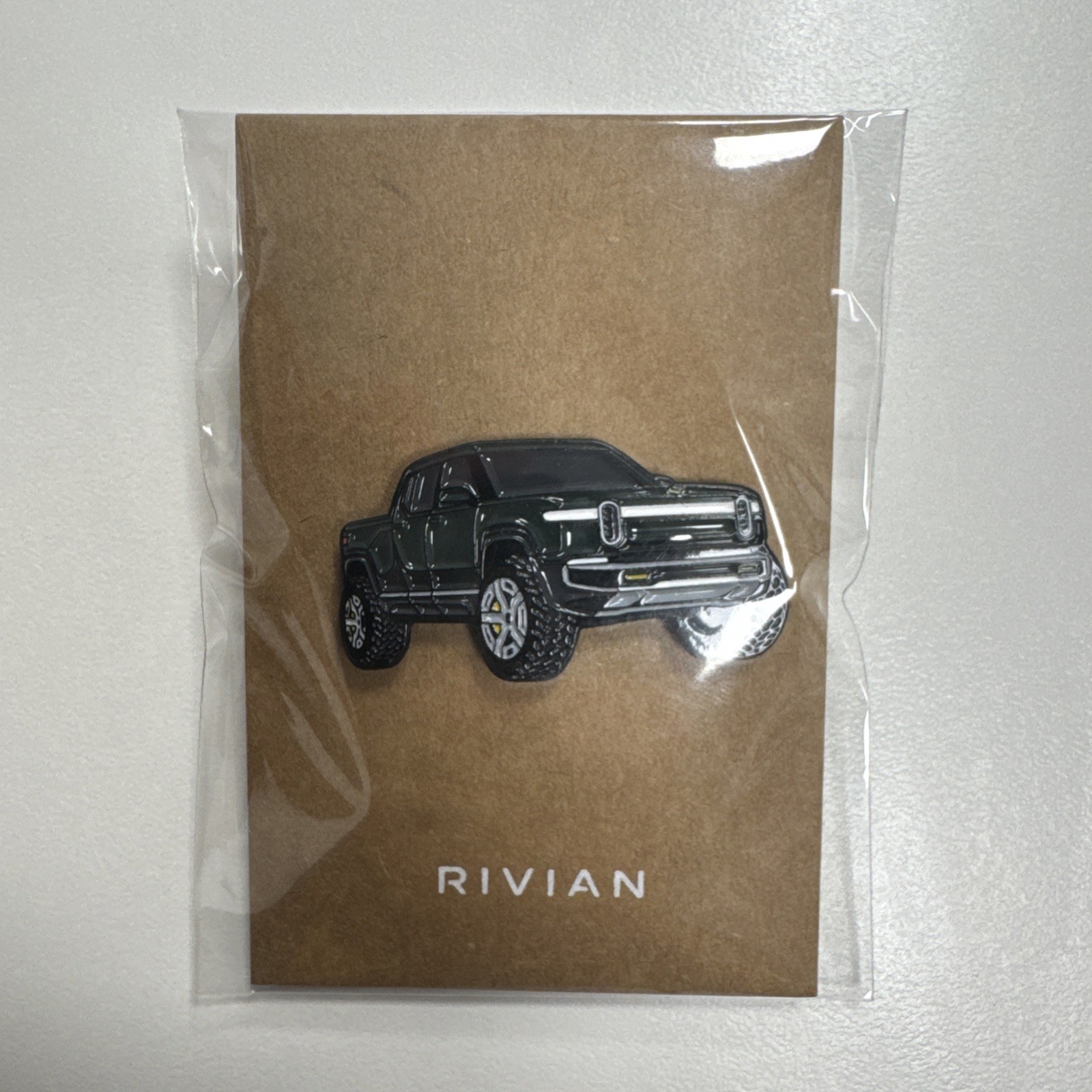 GREEN Rivian R1T Vehicle Collectible Souvenir Metal Pin GREEN Rivian R1T Vehicle Collectible Souvenir Metal Pin