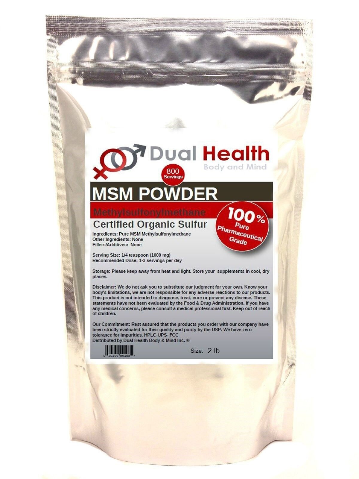 2 lb. MSM Pure Methylsulfonylmethane Powder Pain Relief Joint Arthritis Skin 2 lb. MSM Pure Methylsulfonylmethane Powder Pain Relief Joint Arthritis Skin