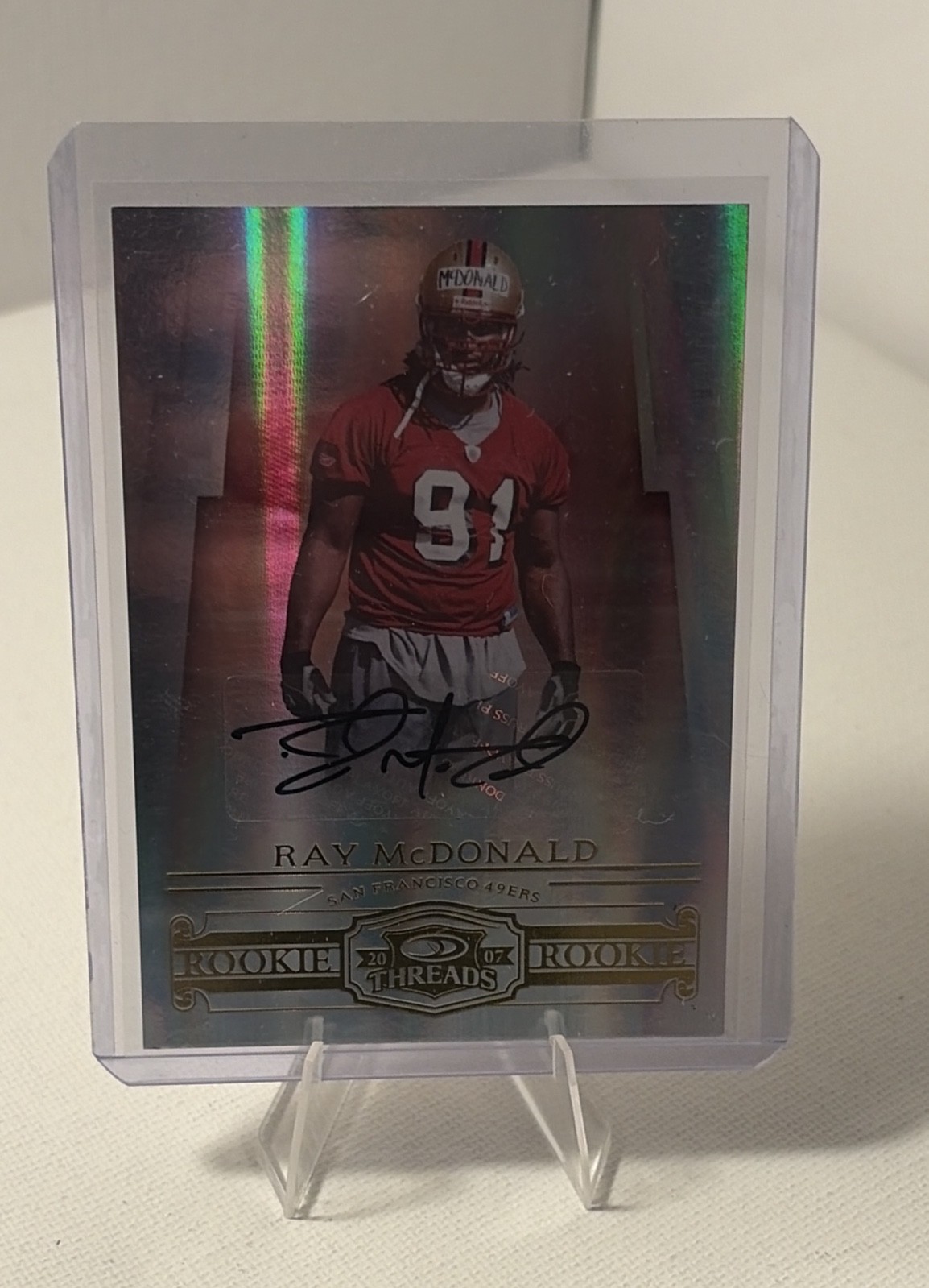 2007 Donruss Threads - Rookie Ray McDonald #182 Signatures /200 (AU, RC) 2007 Donruss Threads - Rookie Ray McDonald #182 Signatures /200 (AU, RC)