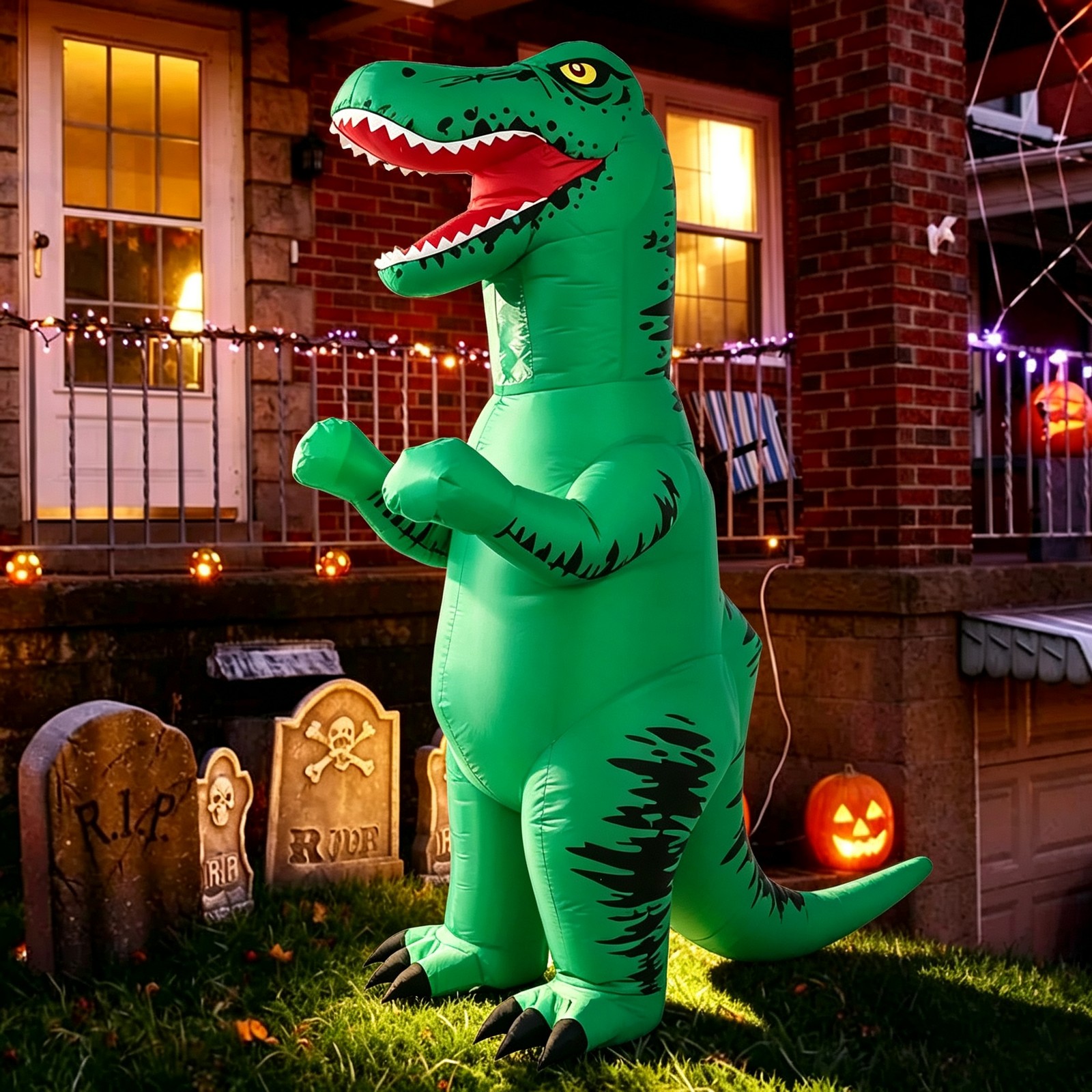 7.2ft Dinosaur Inflatable Costume Adult Suit Outfit For Halloween Cosplay Party