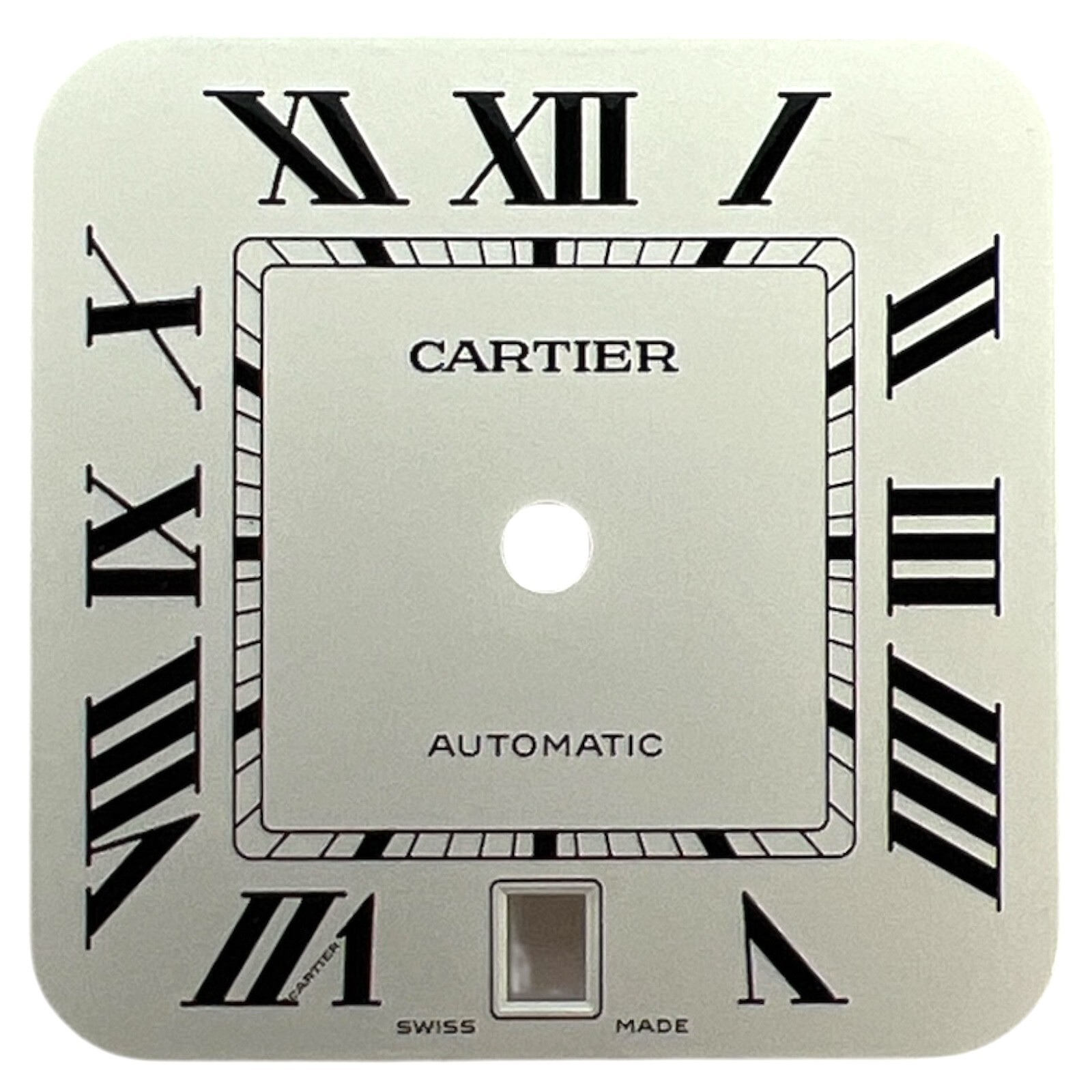 Genuine Cartier Santos 39.8mm Roman Dial Silver WSSA0018