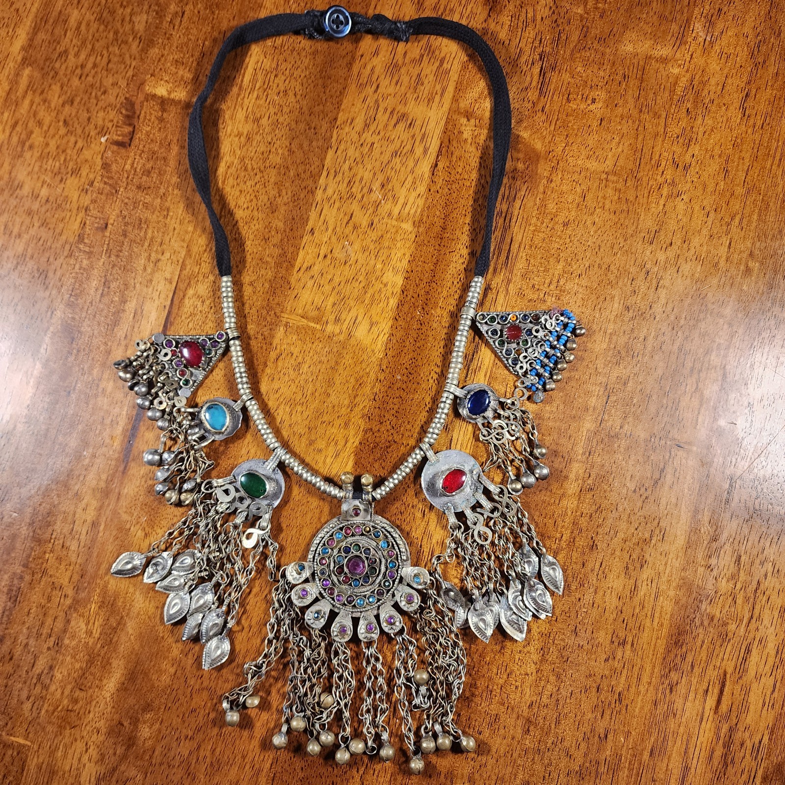 Handcrafted Vintage Belly Dance Necklace Tribal Ethnic Kuchi Jewelry
