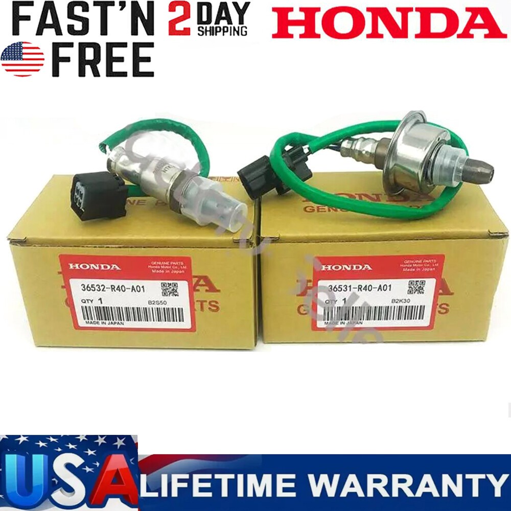 OEM 2PCS OXYGEN O2 SENSOR UPSTREAM & DOWNSTREAM FOR 2007-2011 HONDA CR-V 2.4L