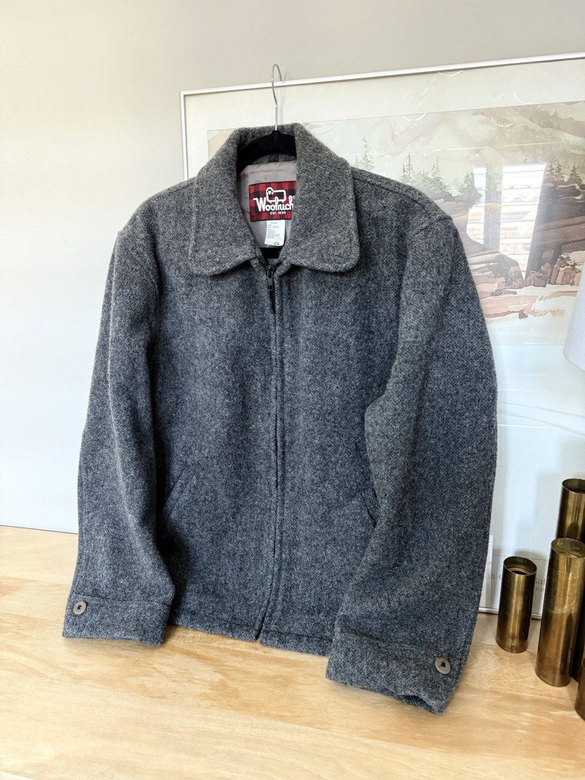 Vintage 60s 70s 80s Woolrich Wool Buckleback Coat Women\'s Men’s
