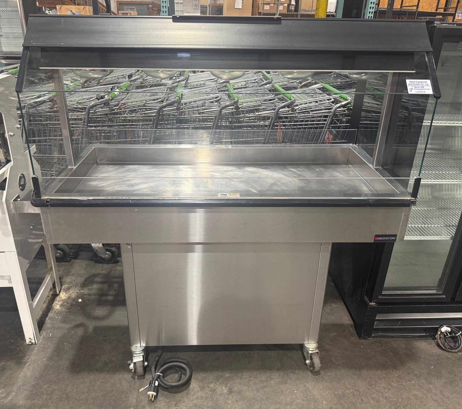 ROYSTON HIMHH-151 MOBILE HOT FOOD MERCHANDISER HEATED DISPLAY CHICKEN WARMER