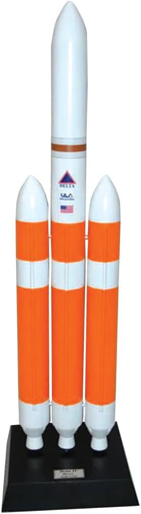 NASA ULA Delta IV Heavy Rocket Booster Launch Vehicle Desk Top 1/100 SC Model
