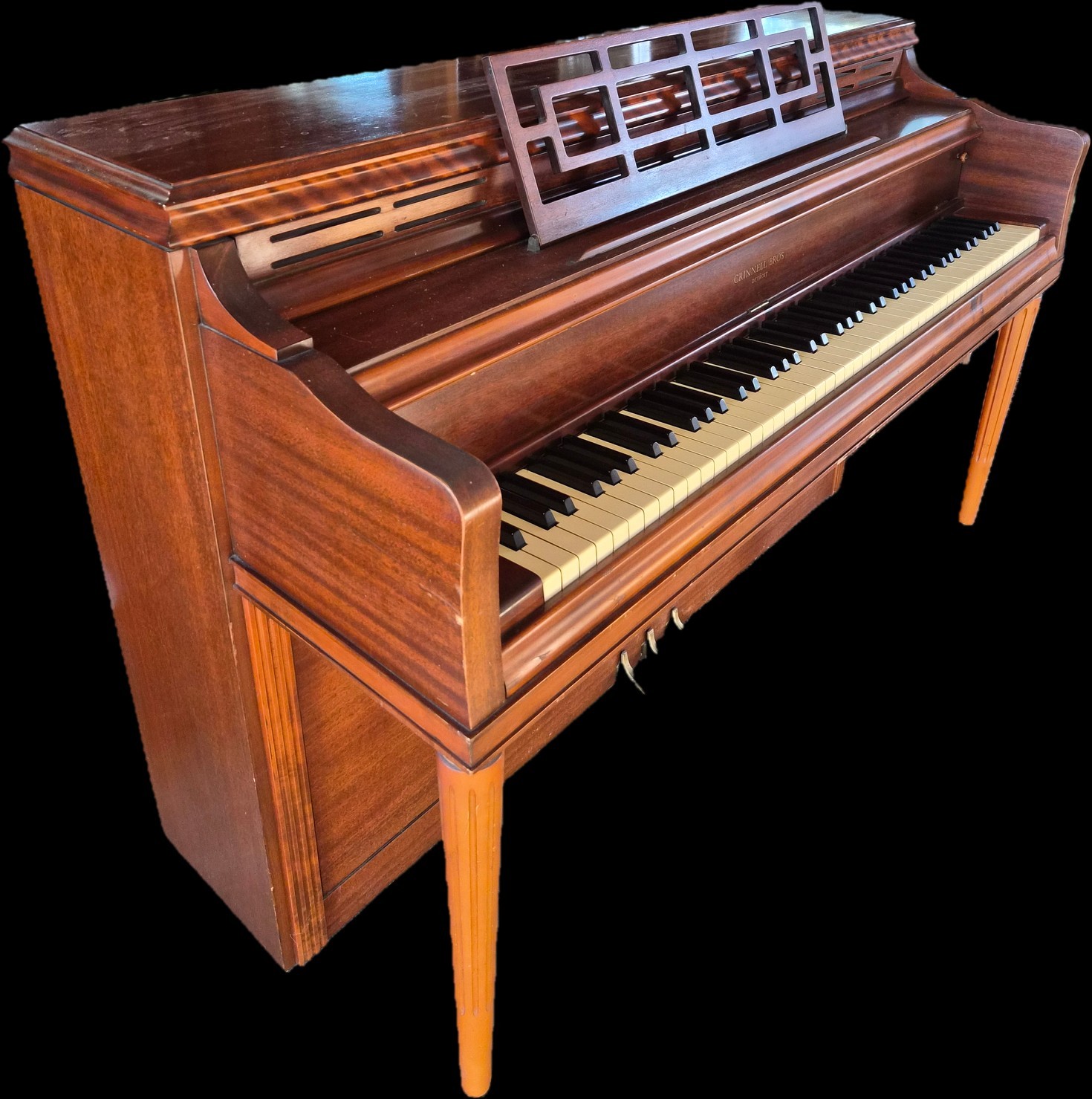Vintage Piano Grinnell Brothers Detroit.